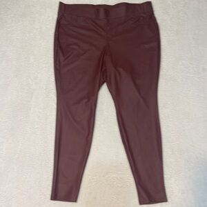 Torrid Full Length Faux Leather Pull On Mid Rise Legging Women's Plus‎ 3X